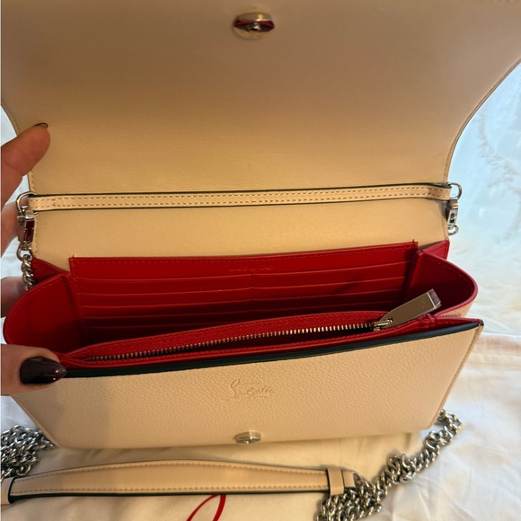 Christian Louboutin Beige Embellished Shoulder Bag - Picture 6 of 7